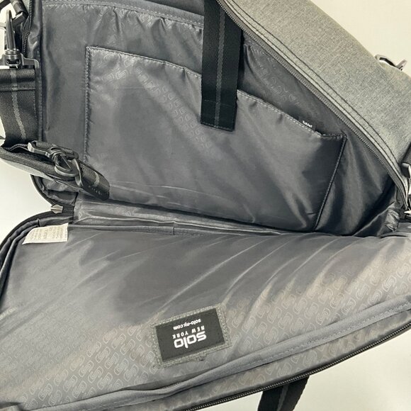 Solo New York Hybrid Briefcase Backpack 15.6" Laptops UBN 310-10 - Picture 6 of 8